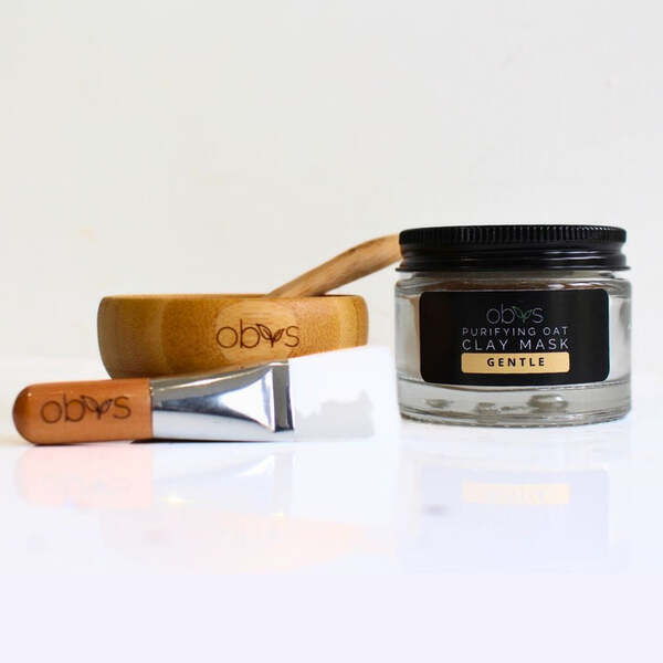 Obvs Skincare Purifying Oat Clay Face  Mask Gift Set Gentle