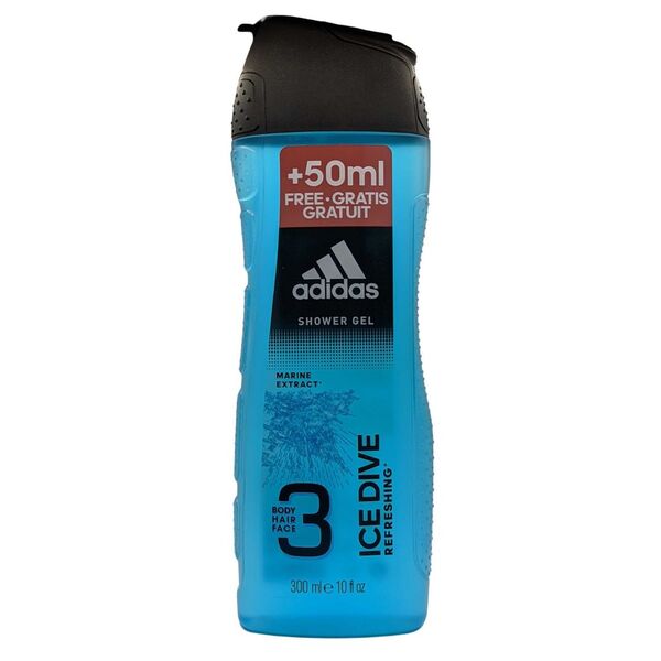 Adidas - Ice Dive Adidas 3in1 Shower Gel Refreshing