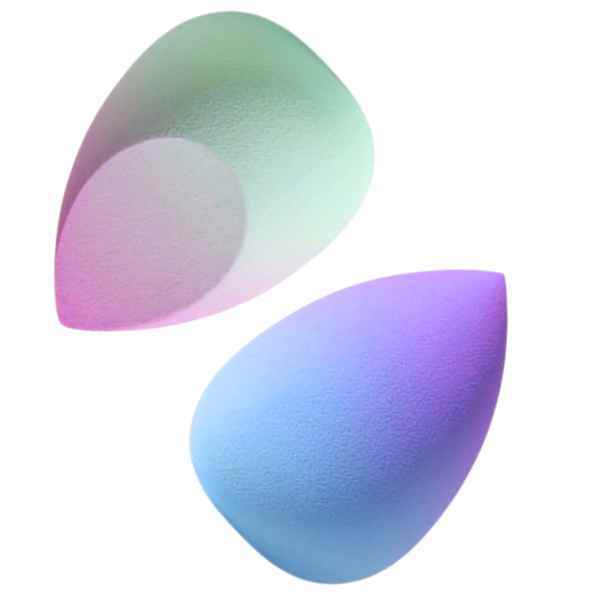 LUVYAH Cosmetics Blue Purple Ombre Make Up Blending Sponges