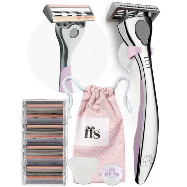 FFS Beauty Shaving Set – Premium Blossom Razor + 4 Blades