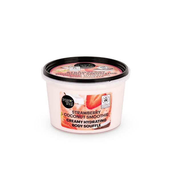 Organic Shop Strawberry Coconut Smoothie Body Souffle 250ml