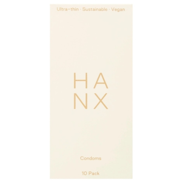 HANX 100% Vegan Condoms - Standard Size 10 Pack