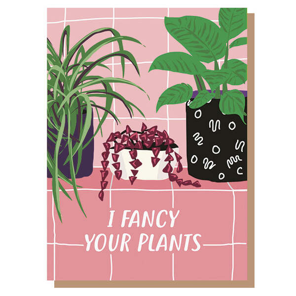 Paper Plane I Fancy Your Plants Card