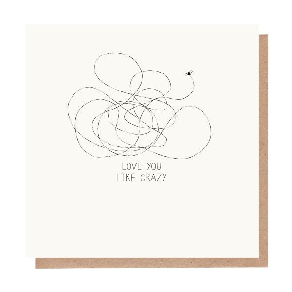 Paper Plane Love You Like Crazy Card