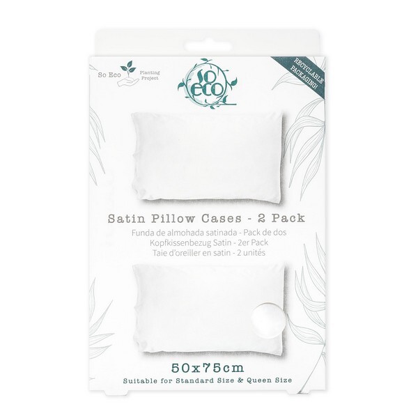 So Eco Satin Pillow Case - Double Pack