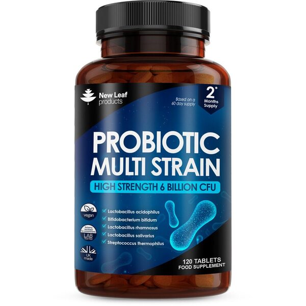 New Leaf Probiotic Multi Strain 120 Tablets Gut & Digestive