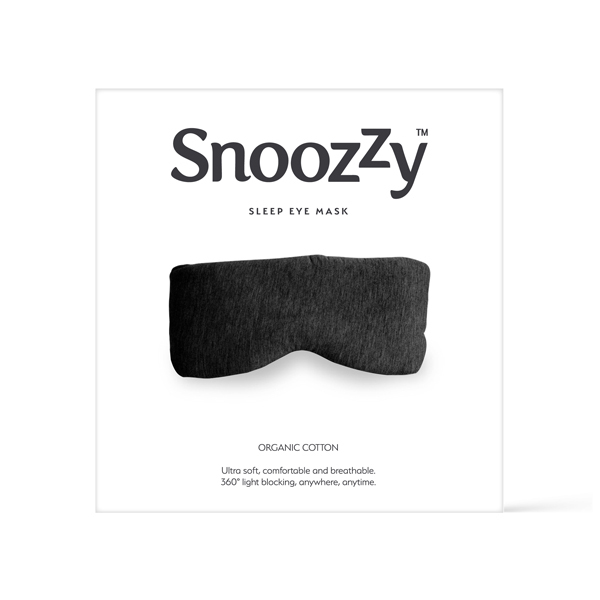 Snoozzy Cotton Sleep Eye Mask Dark Grey