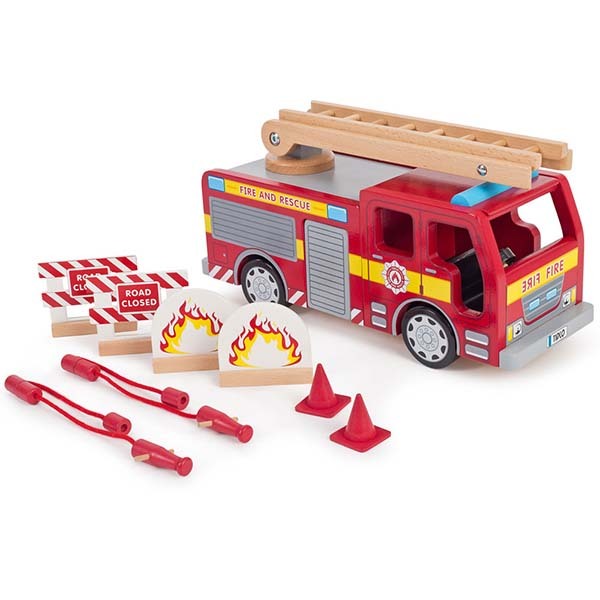 Tidlo Wooden Fire Engine Toy