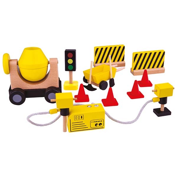 Tidlo Wooden Construction Equipment Set