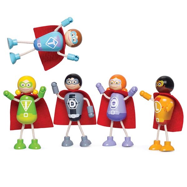 Tidlo Superhero Figure Pack