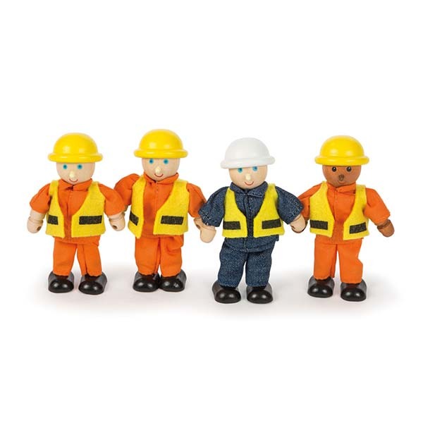 Tidlo Wooden Construction Site Workers Set