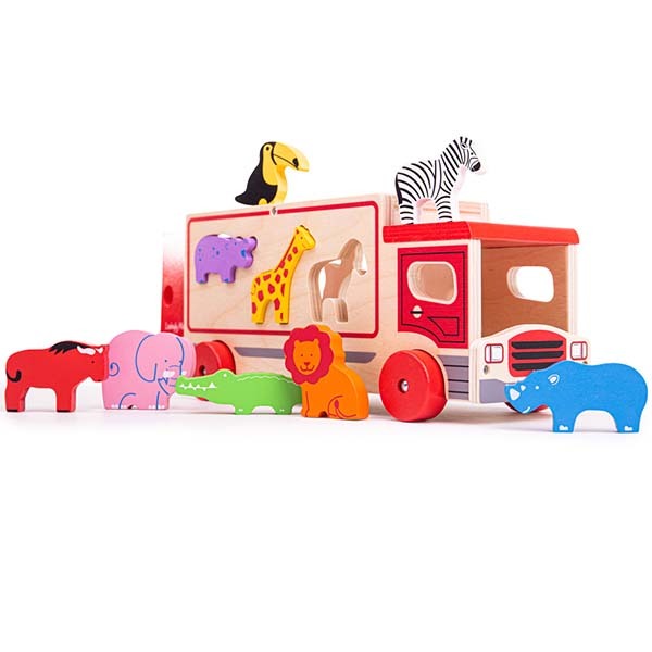 Bigjigs Toys Safari Sorting Lorry Toy