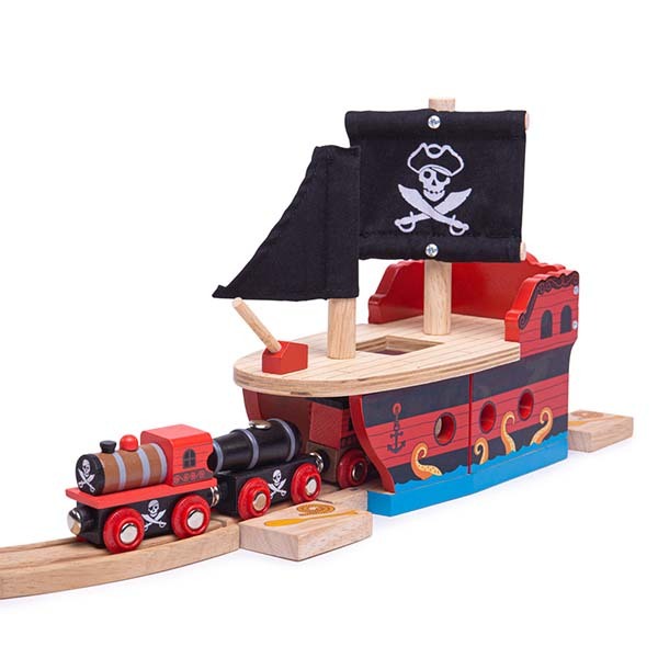 Bigjigs Rail Pirate Galleon Tunnel