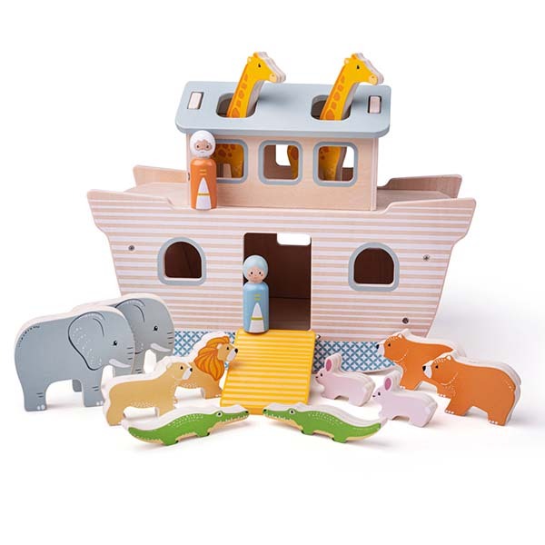 Bigjigs Toys Wooden Noah's Ark Platset