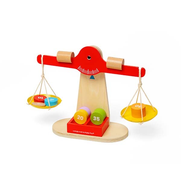 Bigjigs Toys Wooden Balancing Scales Game