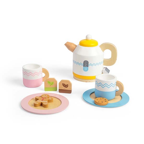 Bigjigs Toys Wooden Tea Set For Two Playset