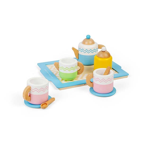 Bigjigs Toys Wooden Tea Tray Set