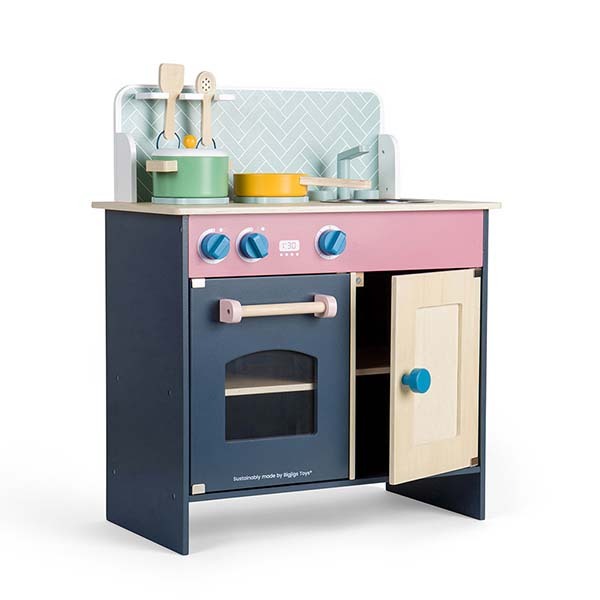 Bigjigs Toys Simply Scandi Wooden Kitchen Playset