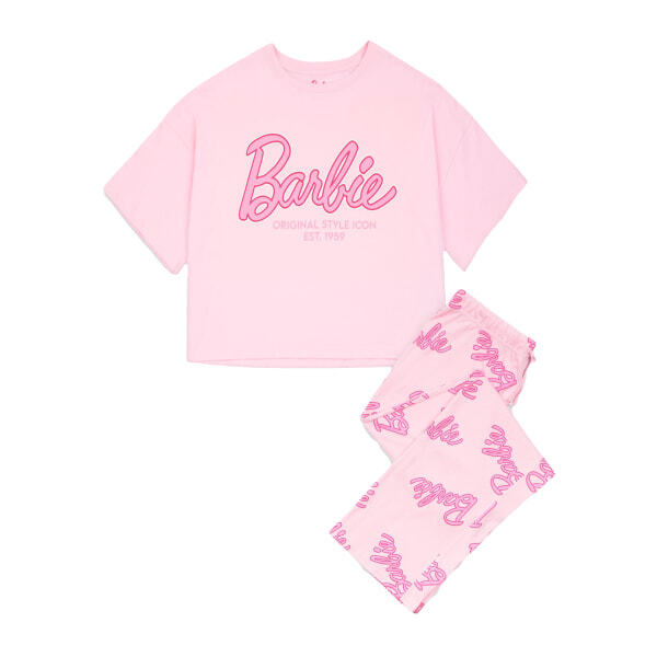 Barbie Womens Logo Pyjama Set (L)