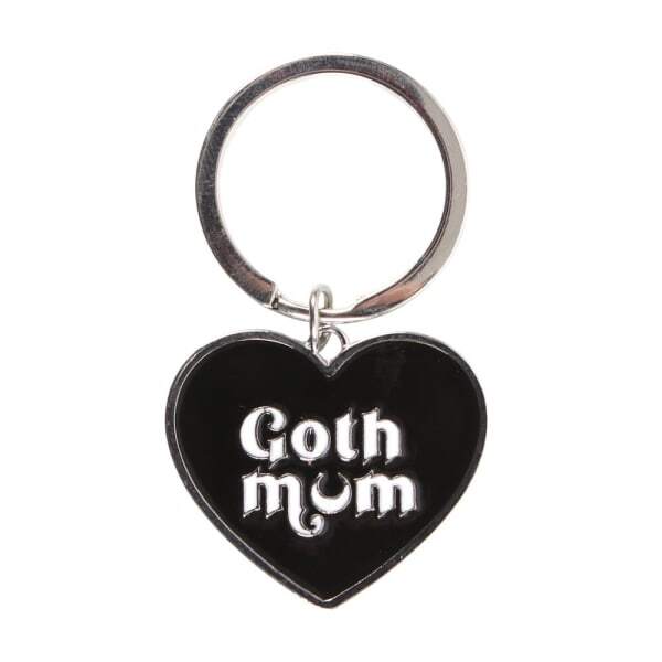 Something Different Goth Mum Heart Keyring