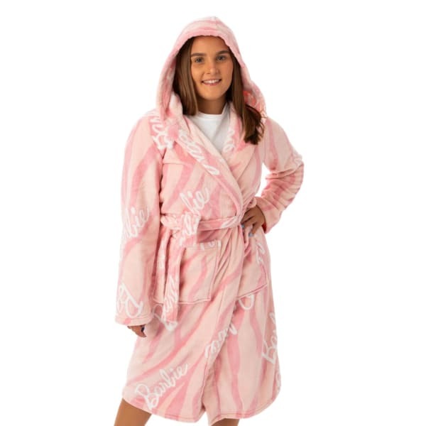 Barbie Womens Hooded Dressing Gown (S)