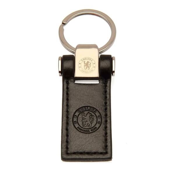 Chelsea FC Crest Leather Keyring