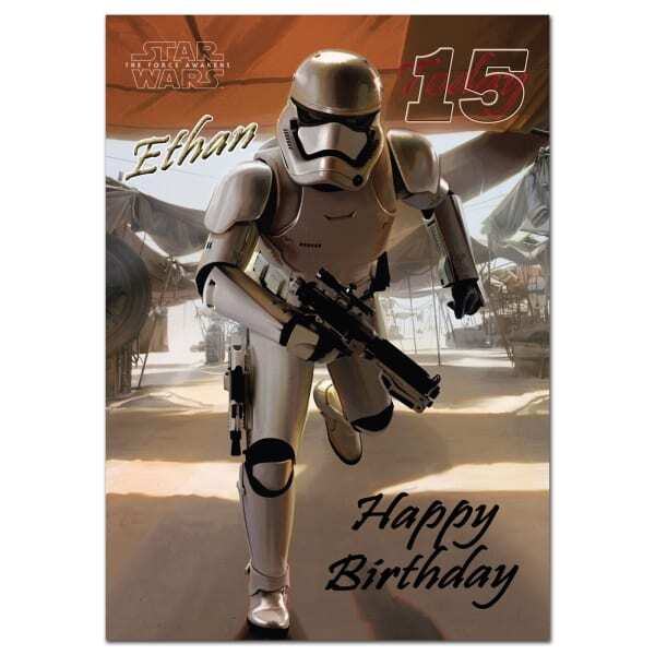 Star Wars Son Stormtrooper Birthday Card