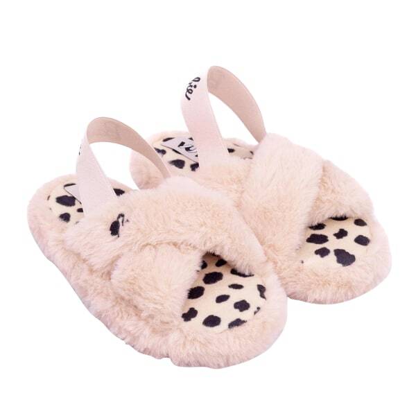 Barbie Girls Faux Fur Slip-on Slippers (9)