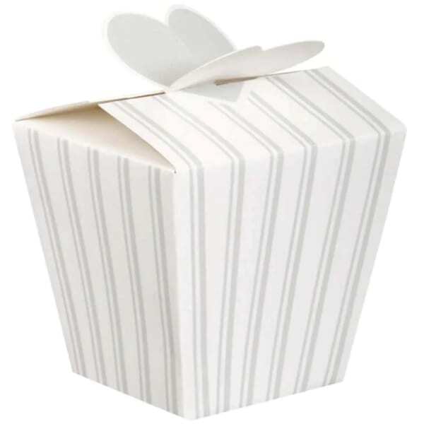 Unique Party Stripe Wedding Gift Boxes (Pack of 4)