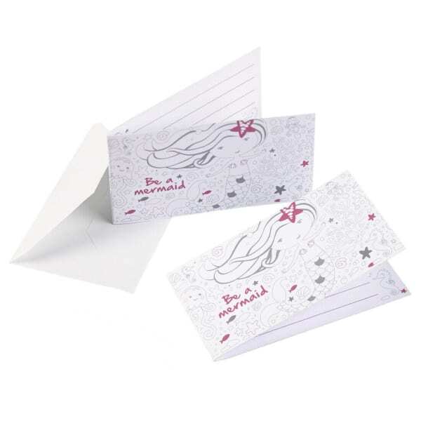 Amscan Be A Mermaid Card Invitations (Pack of 8)