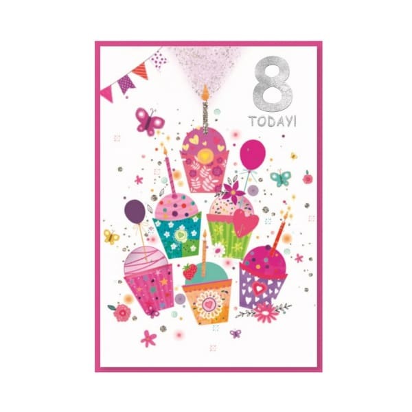 Simon Elvin Juvenile 8th Birthday Card (Pack of 6)