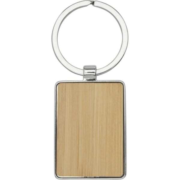 Avenue Neta Rectangular Bamboo Keyring