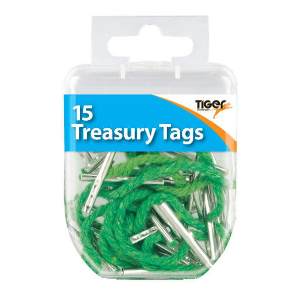 Tiger Stationery Treasury Tags (Pack of 15)