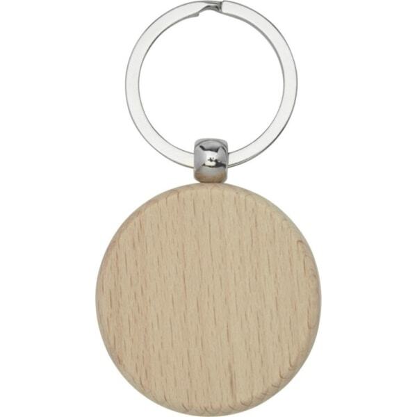 Bullet Giovanni Round Beech Wood Keyring