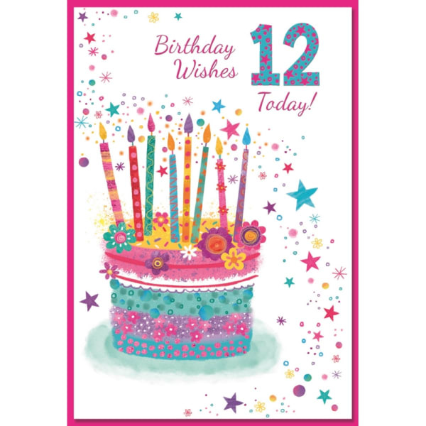 Simon Elvin 12th Birthday Card (Pack of 6)