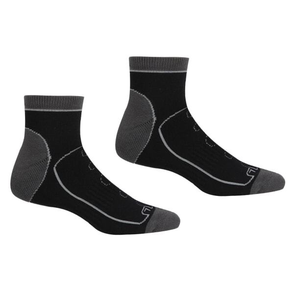 Regatta Mens Samaris Trail Ankle Socks (Pack of 2) (9-12)