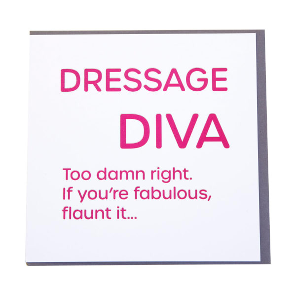 Gubblecote Dressage Diva Card