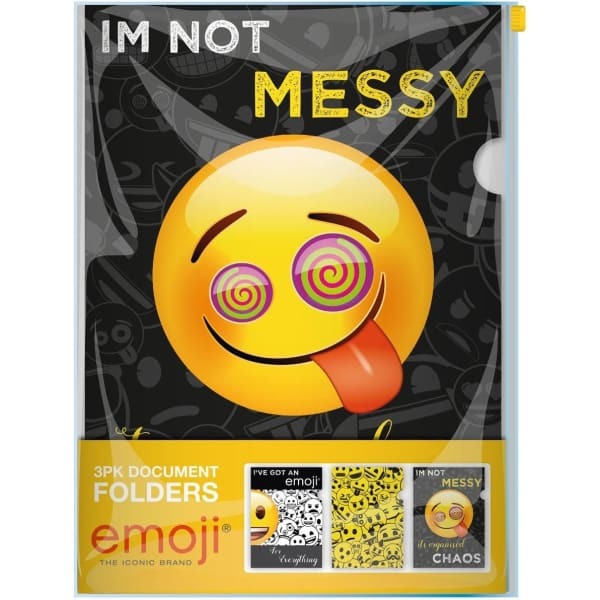 Emoji Document Wallet (Pack of 3)