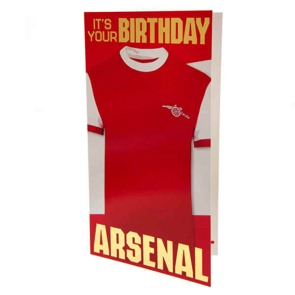 Arsenal FC Retro Birthday Card (22cm x 12cm)