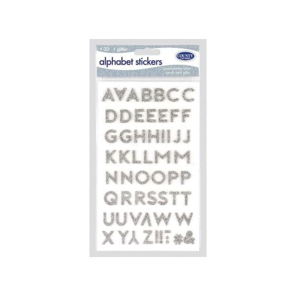 County Stationery Alphabet Sticker Sheet (Pack of 12)