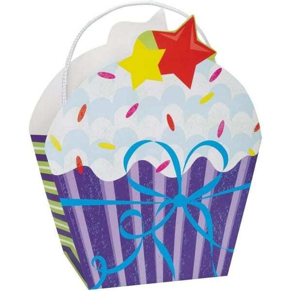 Unique Party Cupcake Gift Bag (10in x 7in)