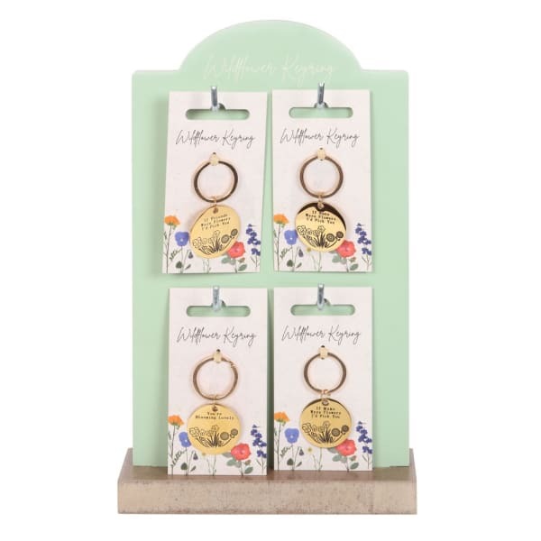 Something Different Wild Flowers Keyring (Pack of 24)