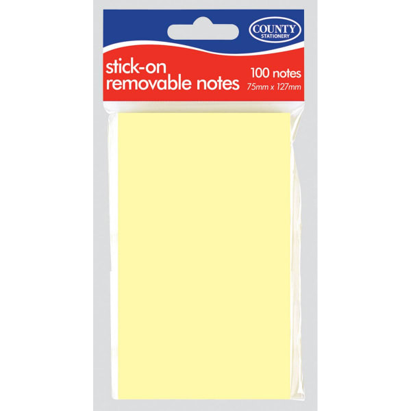 County Stationery Long Sticky Notes