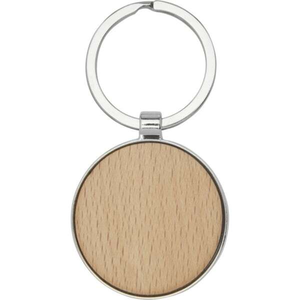 Avenue Moreno Round Beech Wood Keyring