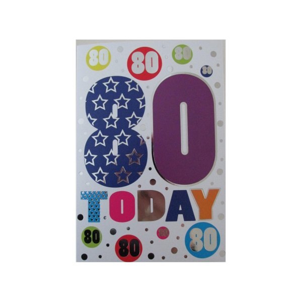 Simon Elvin 80th Birthday Card