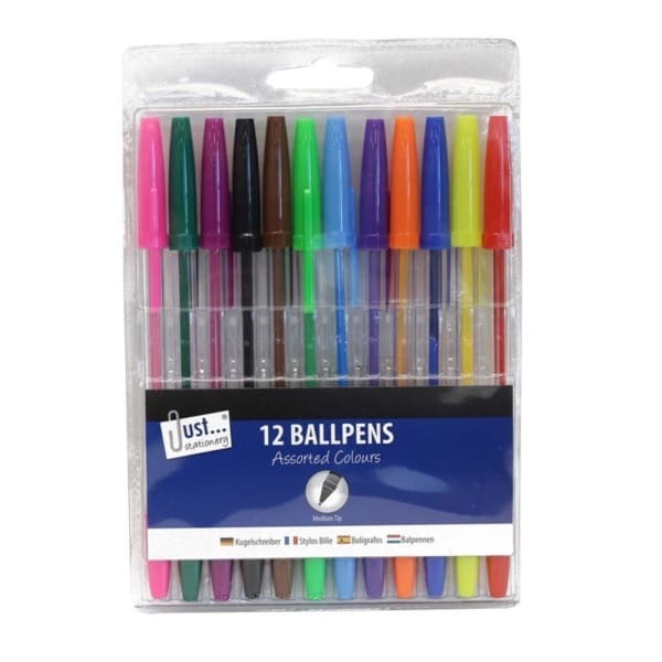 Just Stationery Ballpoint Pen (Pack of 12)