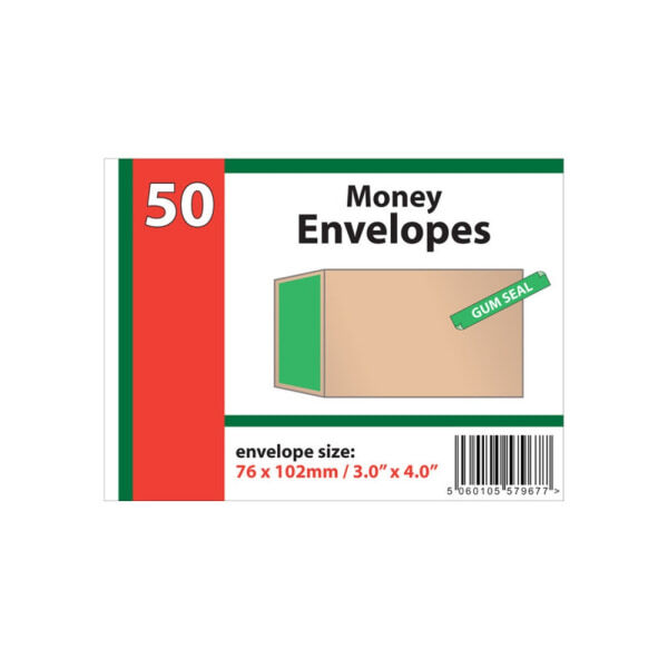 Impact Money Envelopes (Pack of 50)