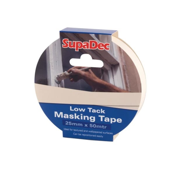 SupaDec Low Tack Masking Tape (50m x 38mm)