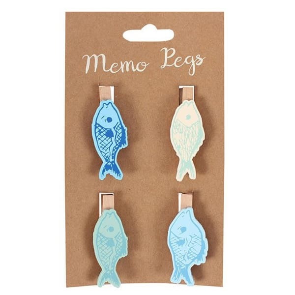 Something Different Fish Memo Pegs Pack of 4