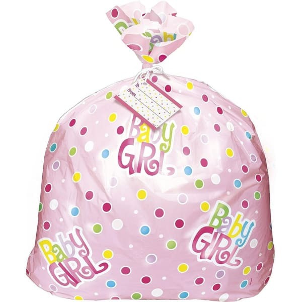 Unique Party Polka Dot Plastic Baby Shower Gift Bag